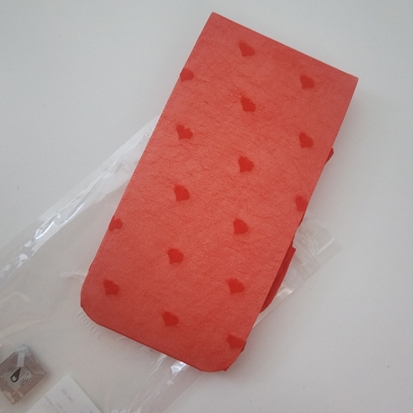 NWT Free People Red Sheer Hearts Tights - Picture 9 of 10